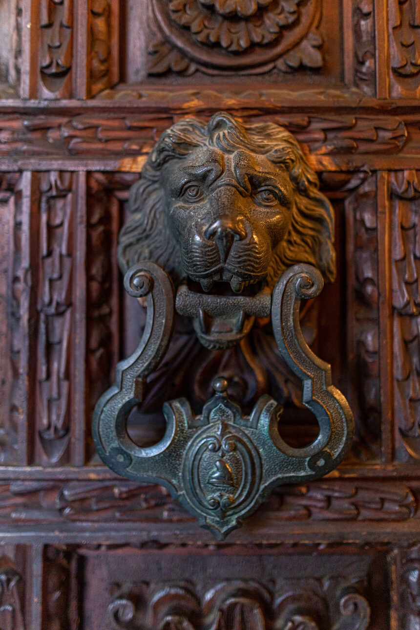 door knocker, historic building, Vanderbilt Museum 